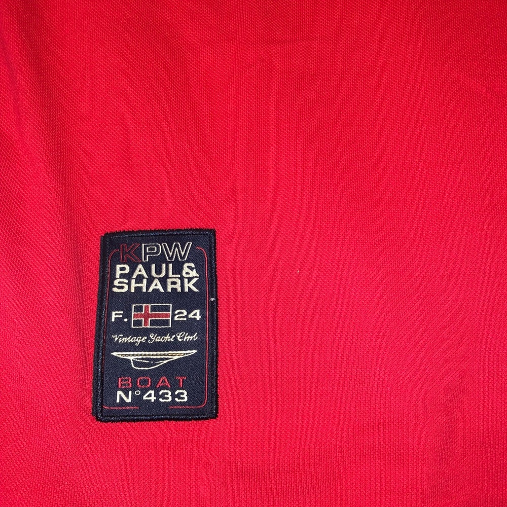 Paul & Shark Vintage Yachting Mens Red Polo Size M - Picture 5 of 8